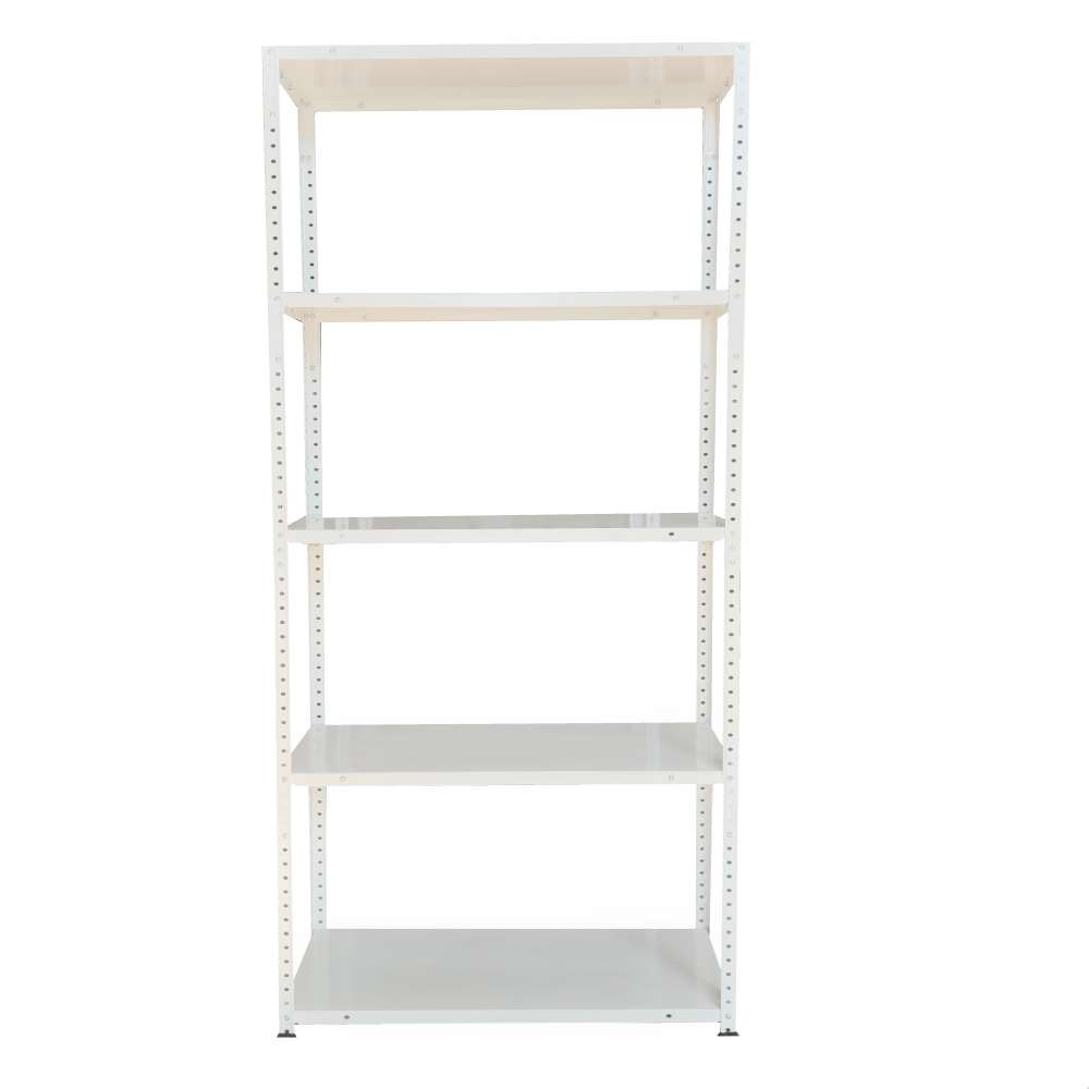 ESTANTE METALBREIN MB1708030B METÁLICO 5 REPISAS COLOR BLANCO 170 X 80 X 30 CM - 1
