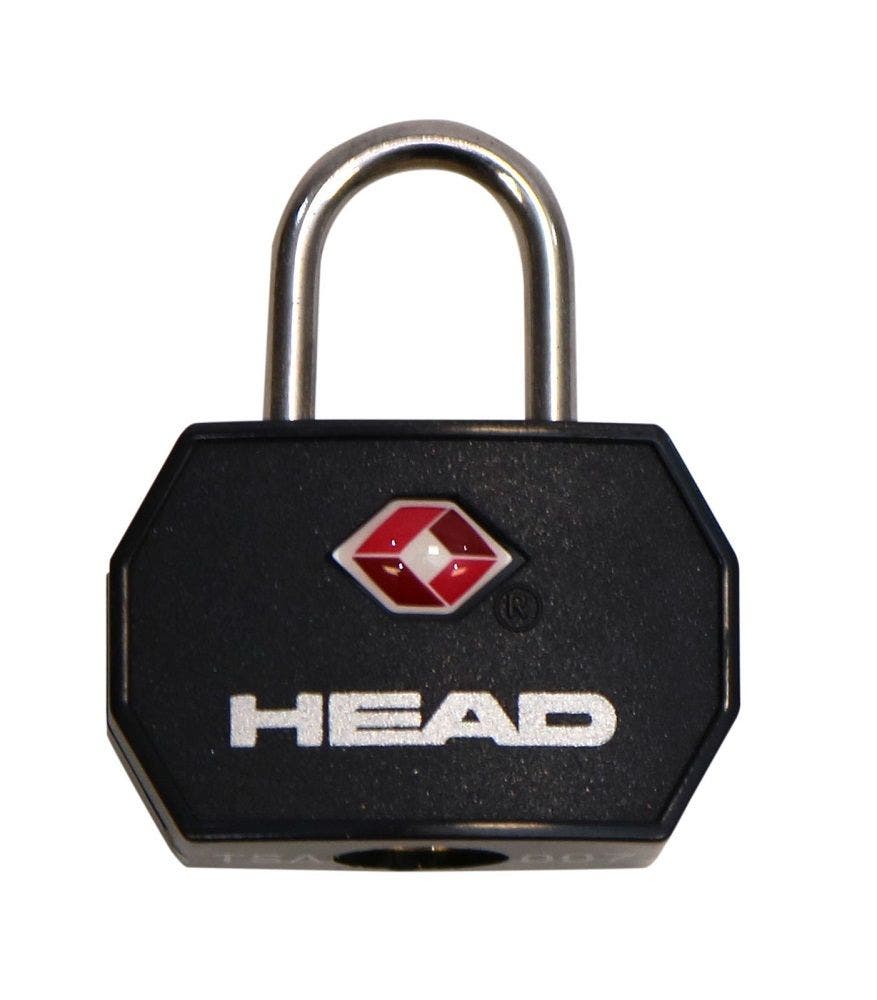 CANDADO HEAD TSA CON LLAVE NEGRO ACERO - 1