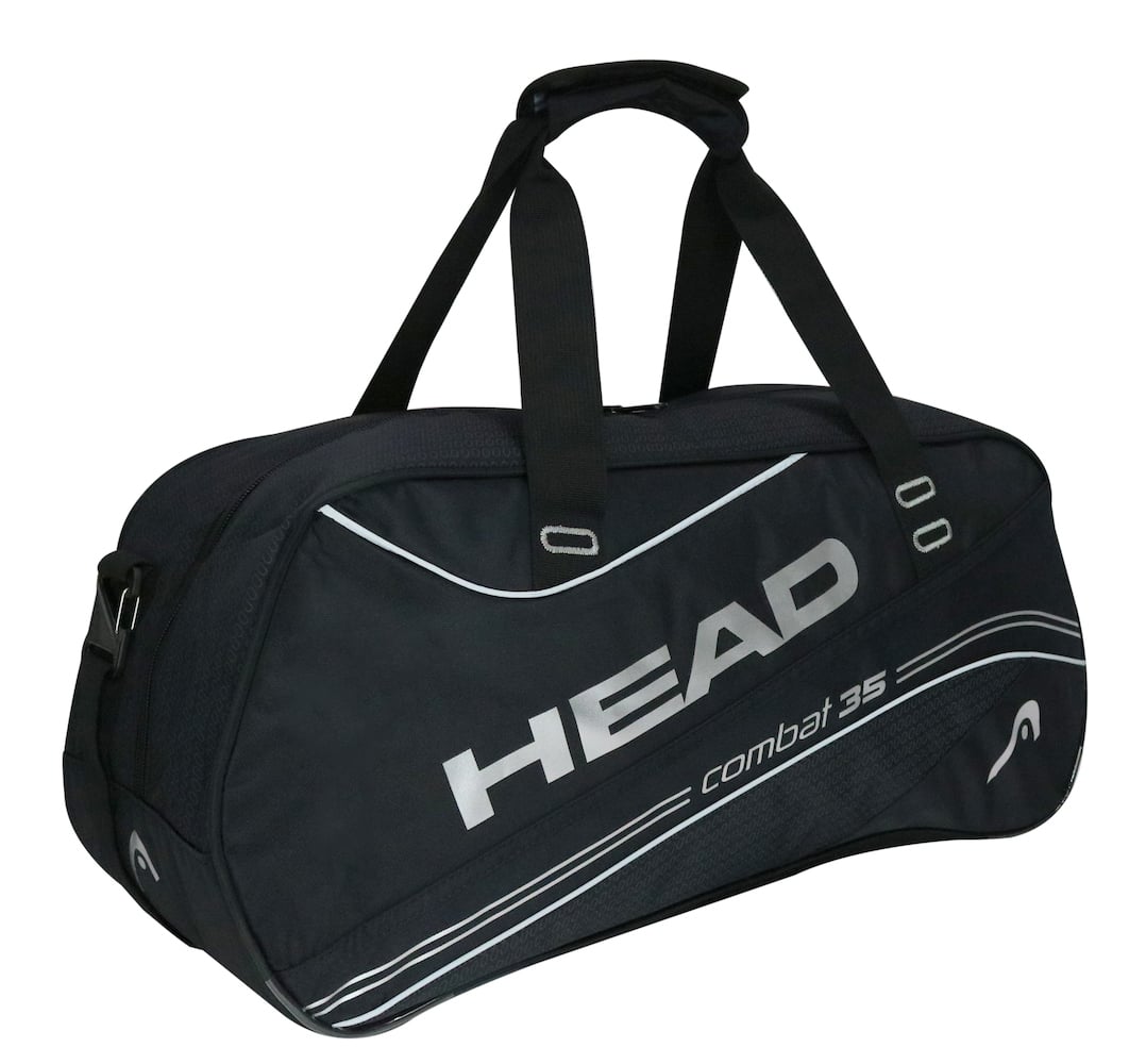 BOLSO DEPORTIVO HEAD NYLON NEGRO PLATA NEW COMBAT 35 - 1