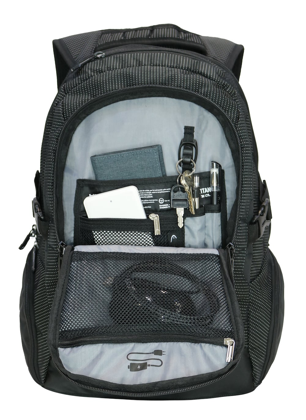 MOCHILA PORTA LAPTOP TITAN USB TWIN TONE HEAD - 3