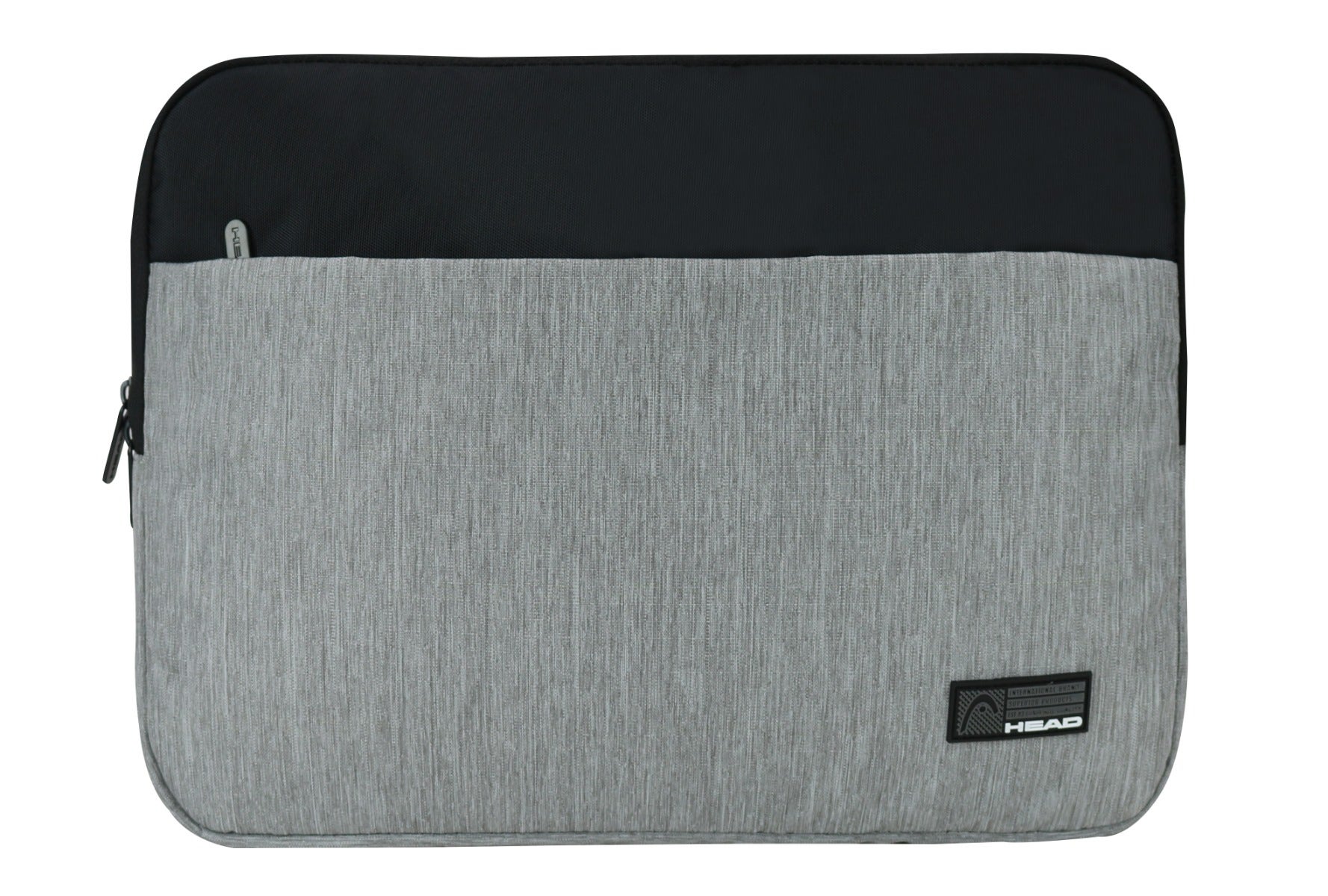 FUNDA HEAD LAPTOP ZIP 14' MELANGE GRIS NEGRO - 2