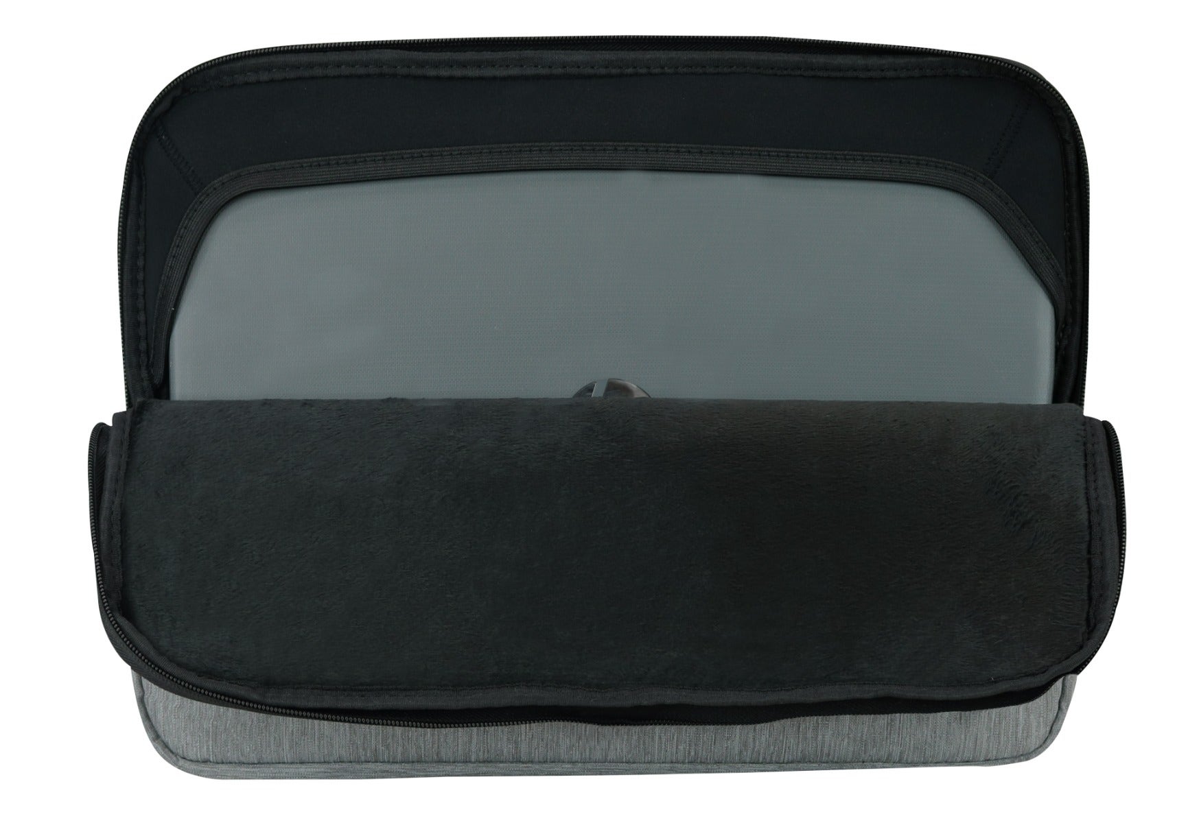 FUNDA HEAD LAPTOP ZIP 14' MELANGE GRIS NEGRO - 4