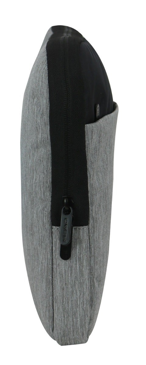 FUNDA HEAD LAPTOP ZIP 14' MELANGE GRIS NEGRO - 5