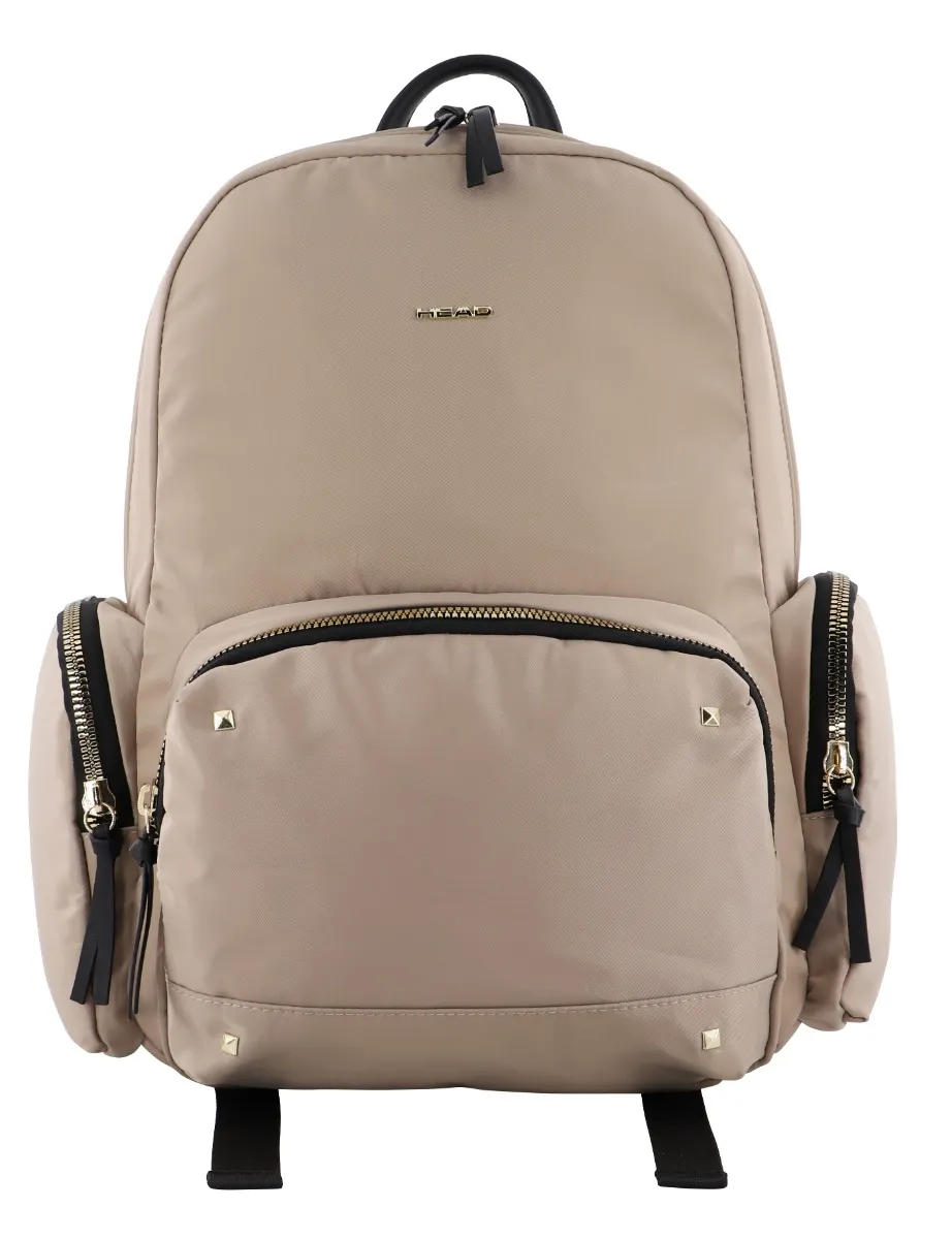 MOCHILA GOLD EJECUTIVA TACHAS BEIGE MUJER HEAD - 5