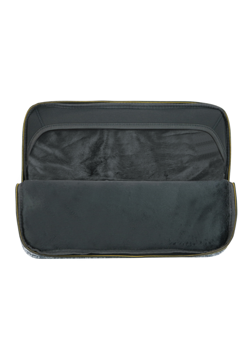 FUNDA HEAD COMPUTADOR ZIP 14 MELANGE GRIS OSCURO - 8