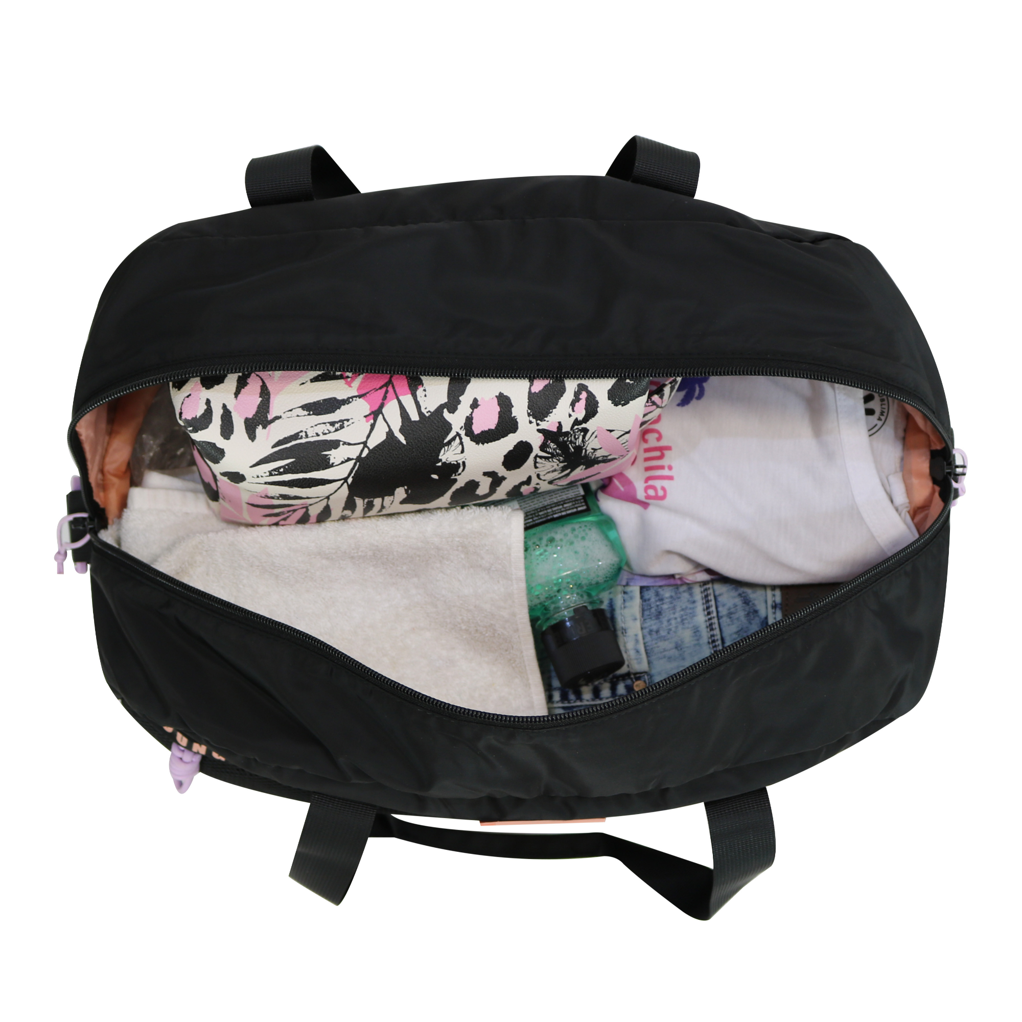 BOLSO HEAD MICROFIBRA NEGRO LILA MUJER PILATES 35 - 3