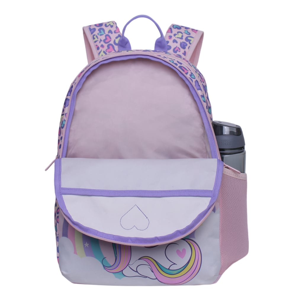 MOCHILA INFANTIL SUNNY UNICORNIO CORAZON ROSADO HEAD - 2