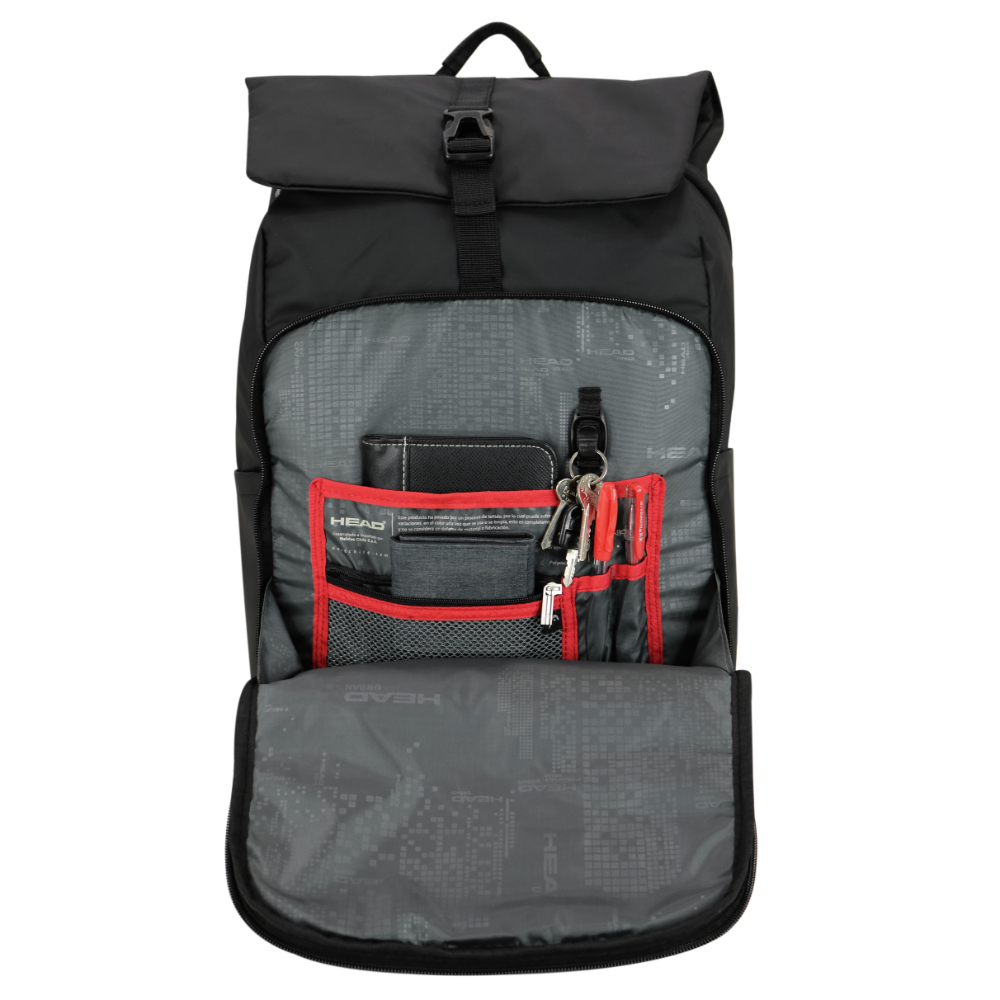 MOCHILA NOTEBOOK ENGOMADA DUNKEL NEGRO HEAD - 4