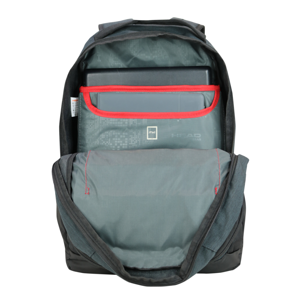 MOCHILA EJECUTIVA NOTEBOOK STOUT MELANGE GRIS OSCURO HEAD - 3