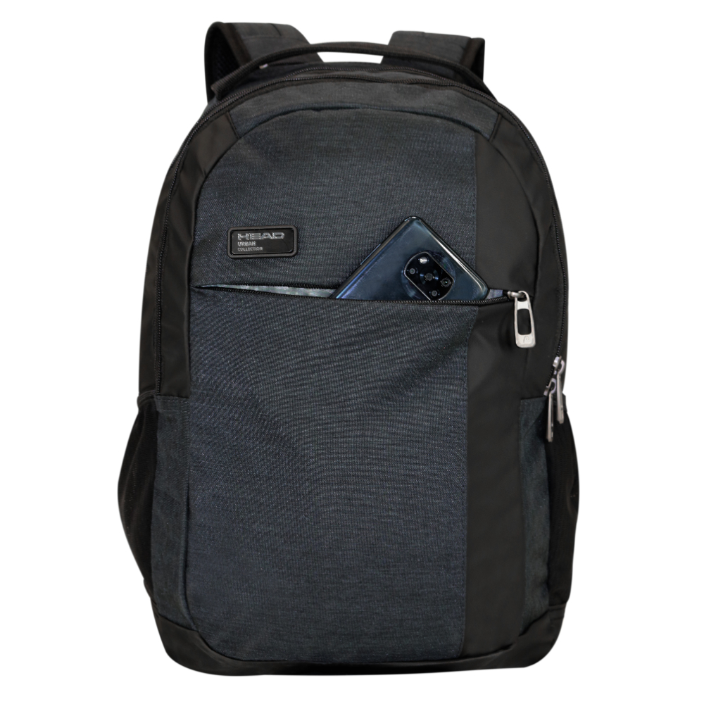 MOCHILA EJECUTIVA NOTEBOOK PORTER MELANGE GRIS OSCURO HEAD - 3