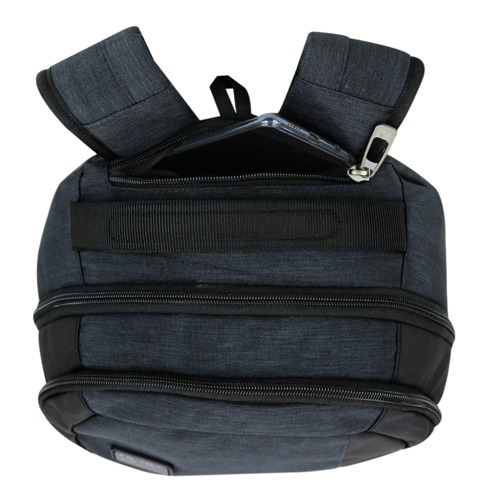 MOCHILA EJECUTIVA NOTEBOOK PORTER MELANGE GRIS OSCURO HEAD - 6