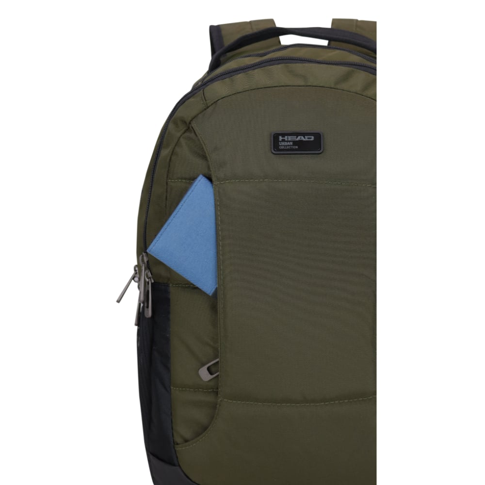 MOCHILA EJECUTIVA NOTEBOOK STOUT VERDE MILITAR HEAD - 5