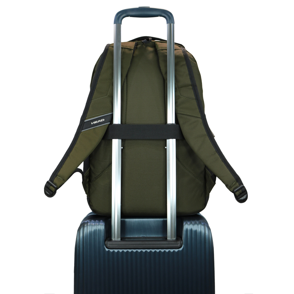MOCHILA EJECUTIVA NOTEBOOK STOUT VERDE MILITAR HEAD - 6