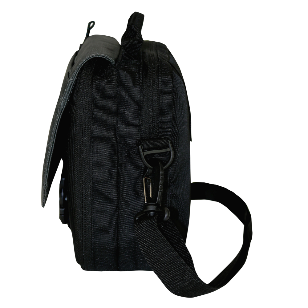 BOLSO POUCH BOXING MELANGE REVERSE GRIS OSCURO - 5