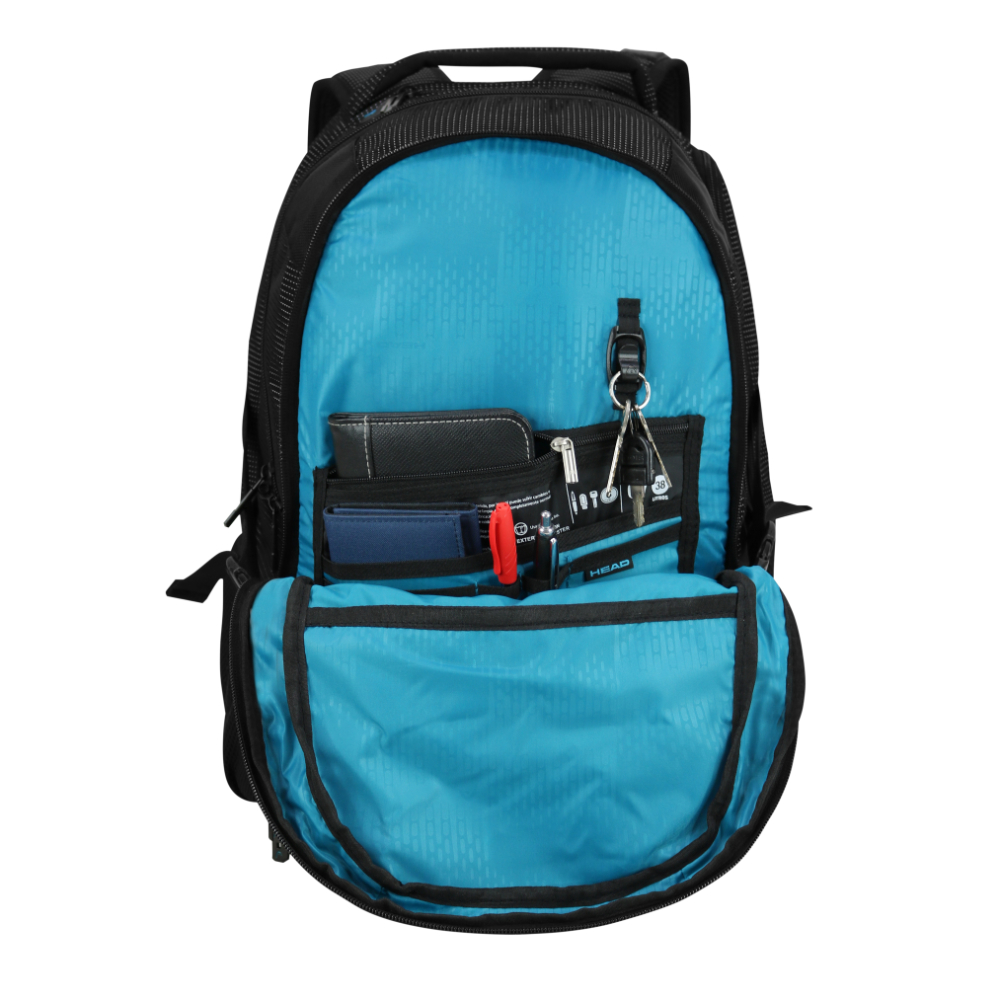 MOCHILA PORTA LAPTOP NEW Q7 40L TWIN TONE NEGRO HEAD - 4
