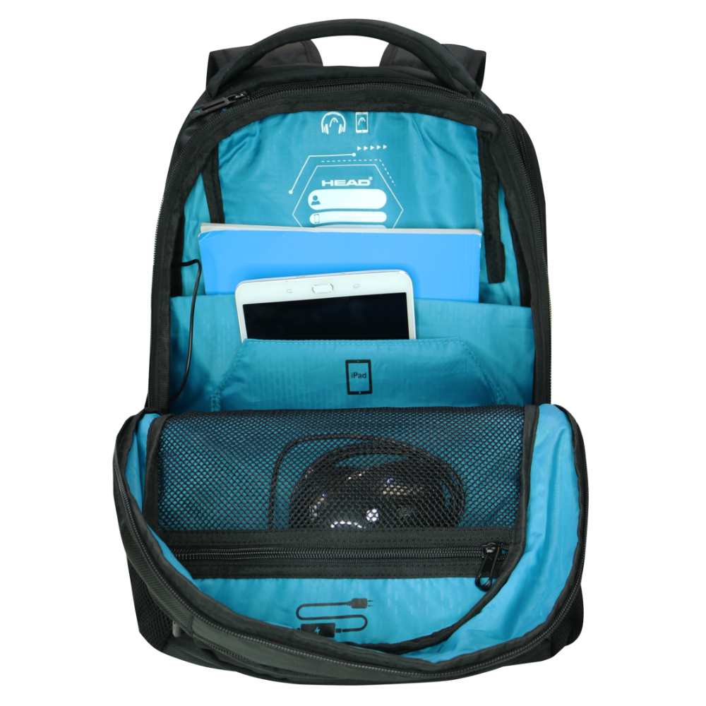 MOCHILA PORTA LAPTOP NEW Q7 40L NEGRO HEAD - 5