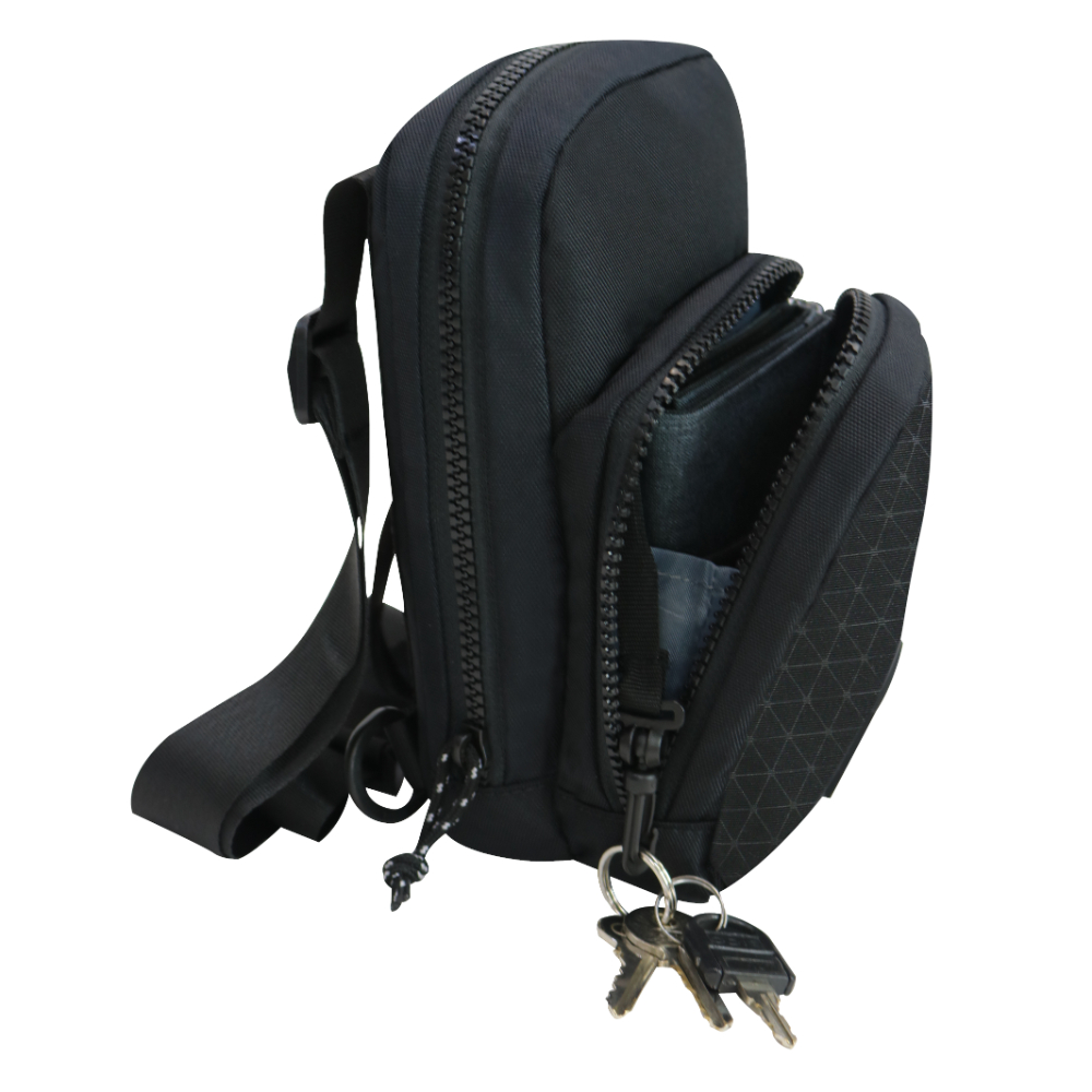 BOLSO PORTA DOCUMENTOS VIP ROMBOS NEGRO HEAD - 4