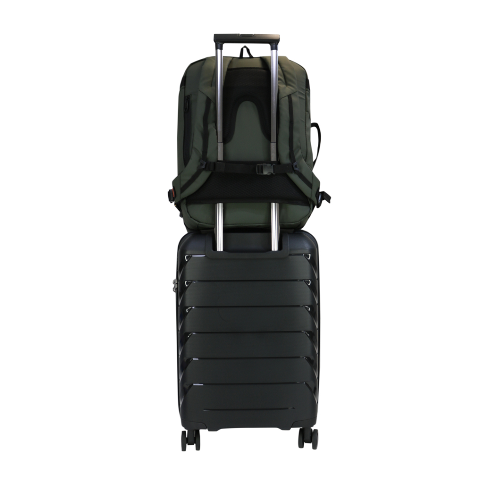 MOCHILA DE VIAJE PREMIUM TRAVELER VERDE MILITAR HEAD - 8