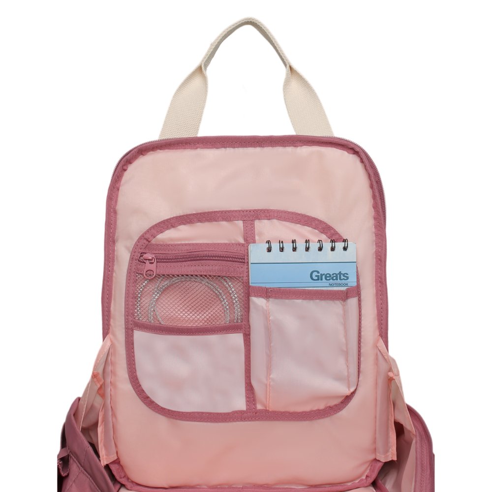MOCHILA MUJER MODA OMEGA BORDADO MALVA HEAD - 4
