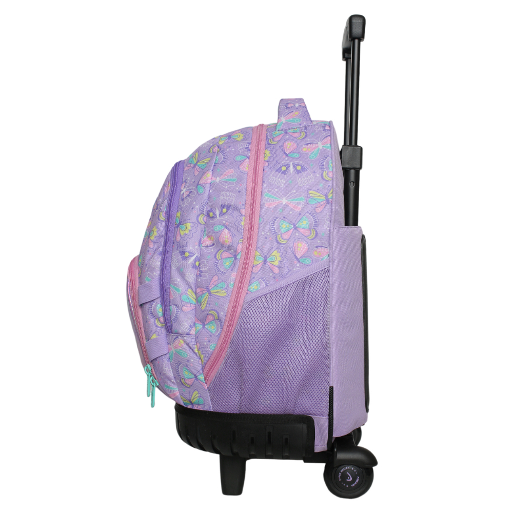 MOCHILA INFANTIL CARRO NEW KODIAC MARIPOSA LILA HEAD - 5