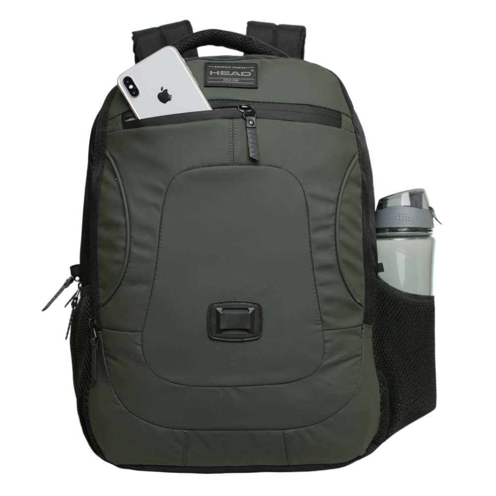 MOCHILA EJECUTIVA X5 VERDE MILITAR HEAD - 2