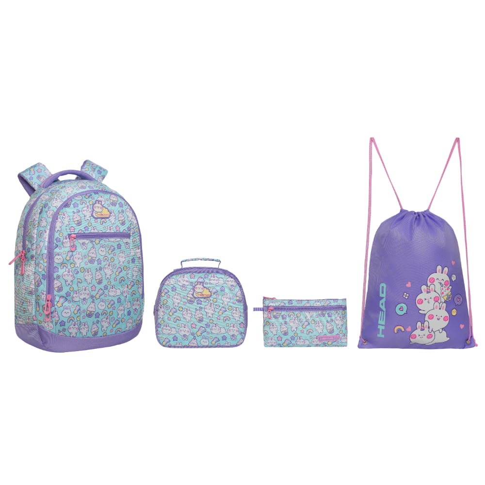 PACK TOP ESCOLAR MUJER CONEJOS MENTA HEAD - 2