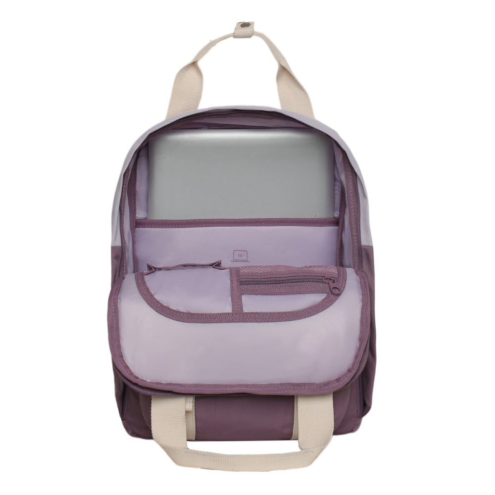 MOCHILA MUJER MODA OMEGA BORDADO LILA HEAD - 3