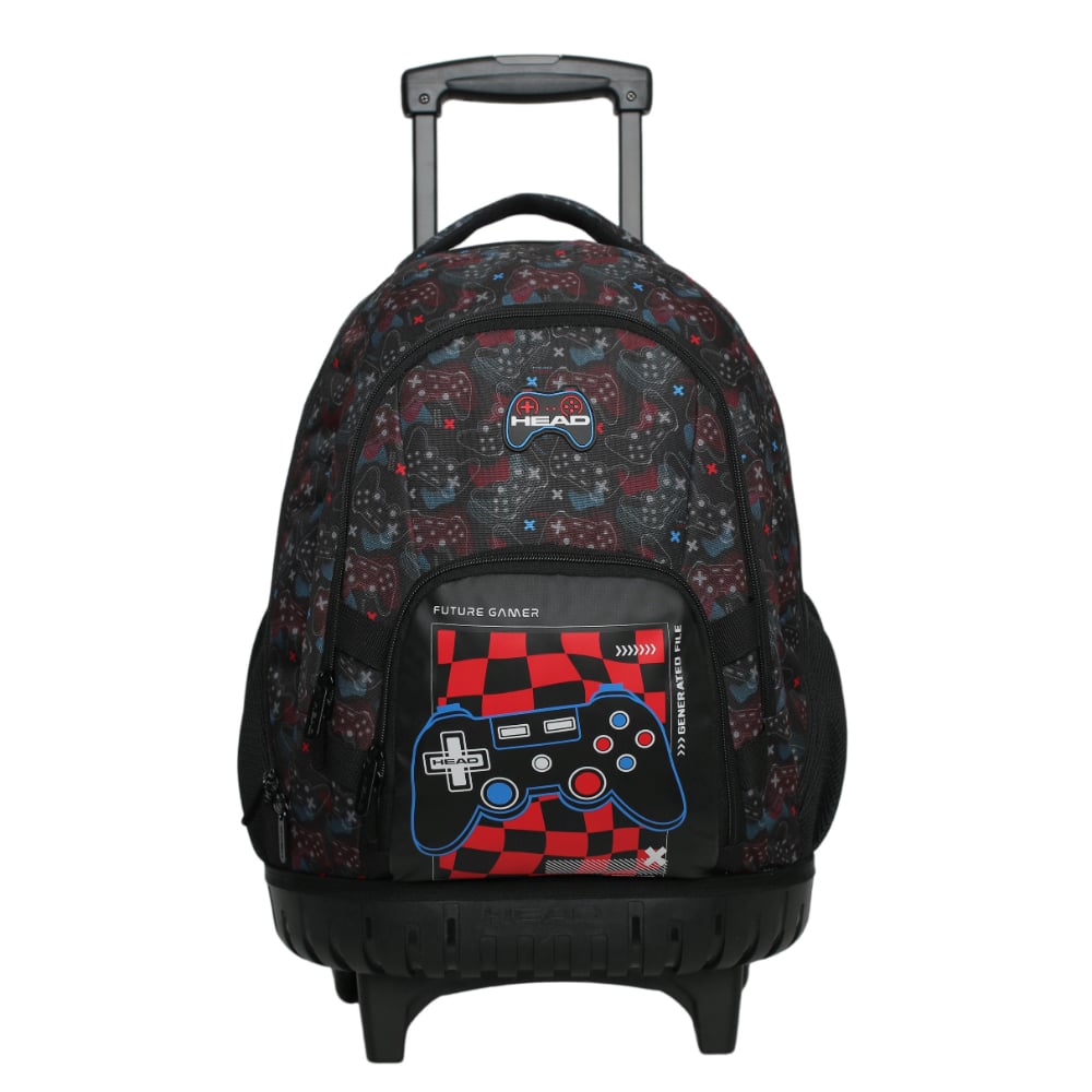 MOCHILA INFANTIL CARRO NEW KODIAC FUTURE GAMER NEGRO HEAD - 2