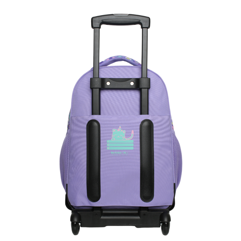 MOCHILA INFANTIL CARRO NEW KODIAC EMOTICONES LILA HEAD - 6