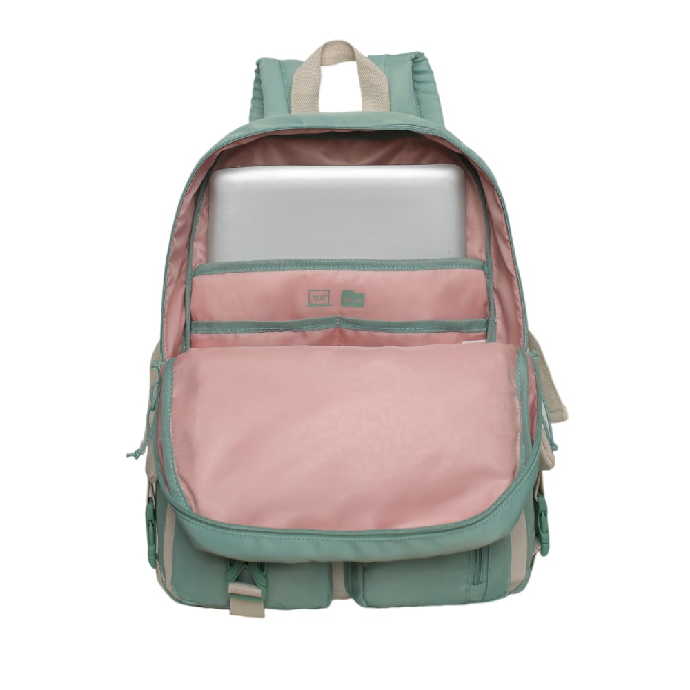 MOCHILA MUJER ESCALADE KAWAII COLOR BLOCK MENTA HEAD - 3