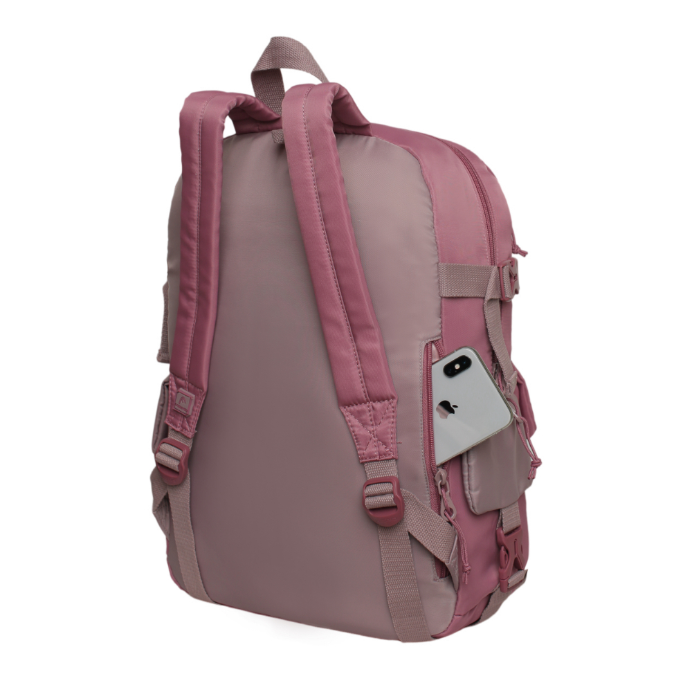 MOCHILA MUJER ESCALADE KAWAII COLOR BLOCK MALVA HEAD - 4