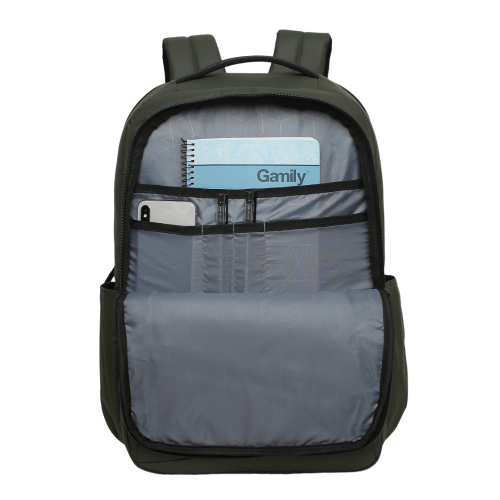 MOCHILA EJECUTIVAS ENGOMADA CAMIQ VERDE MILITAR HEAD - 4