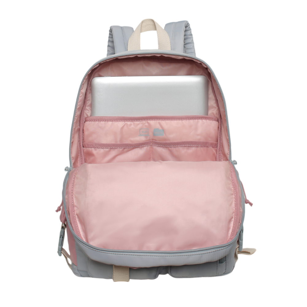 MOCHILA MUJER ESCALADE KAWAII COLOR BLOCK GRIS HEAD - 3