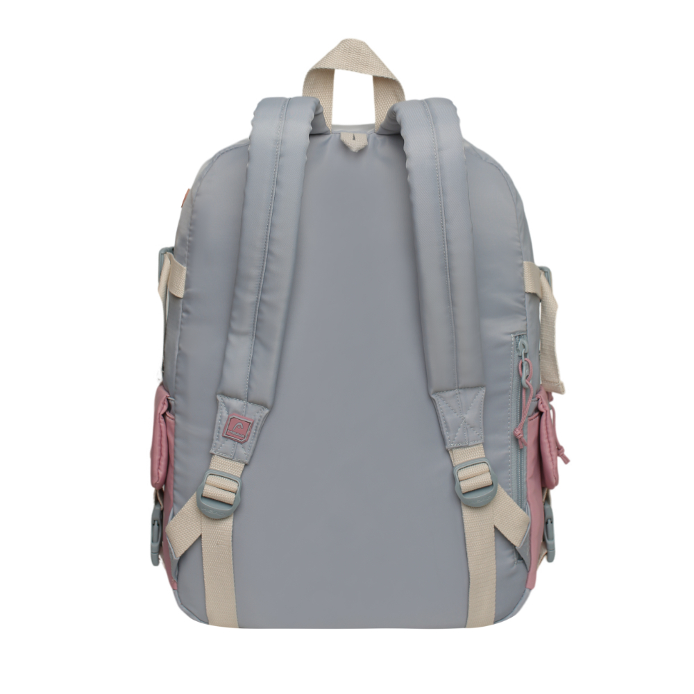 MOCHILA MUJER ESCALADE KAWAII COLOR BLOCK GRIS HEAD - 6