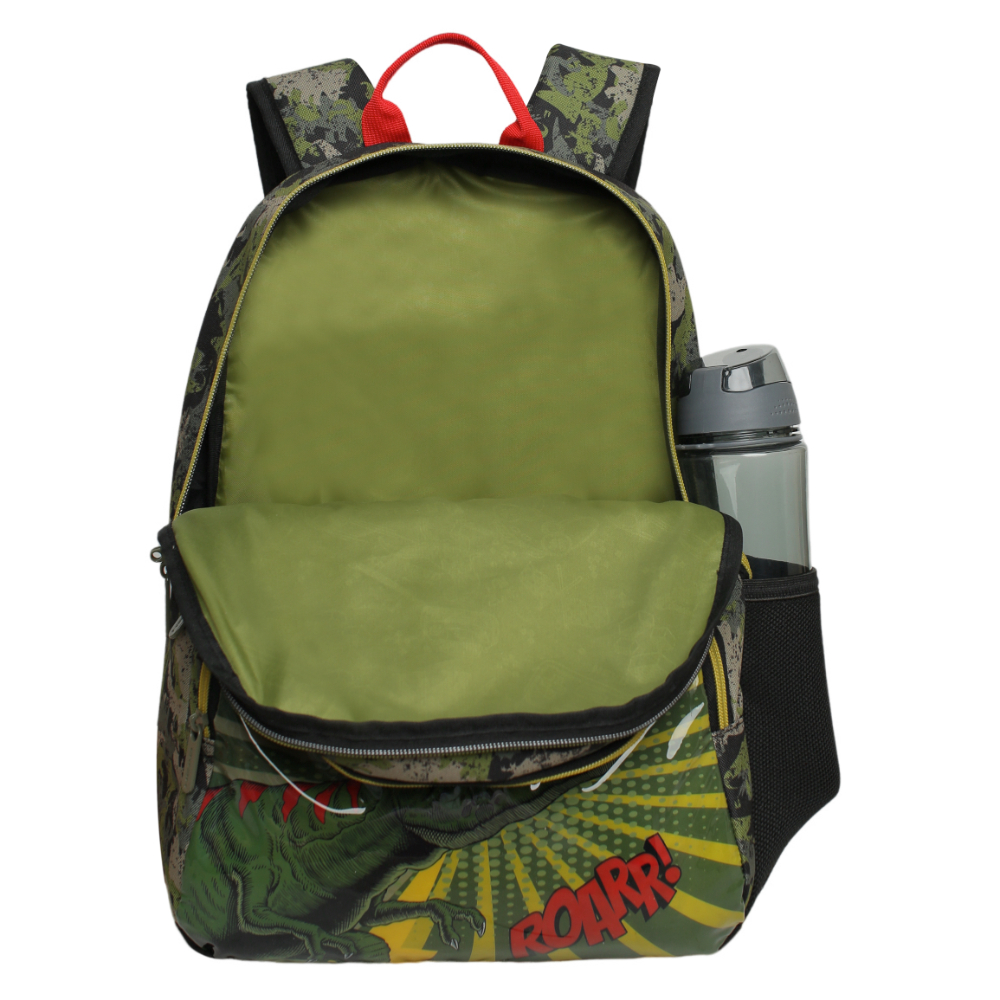 MOCHILA INFANTIL NIÑO BALLOON T-REX COMIC VERDE HEAD - 3