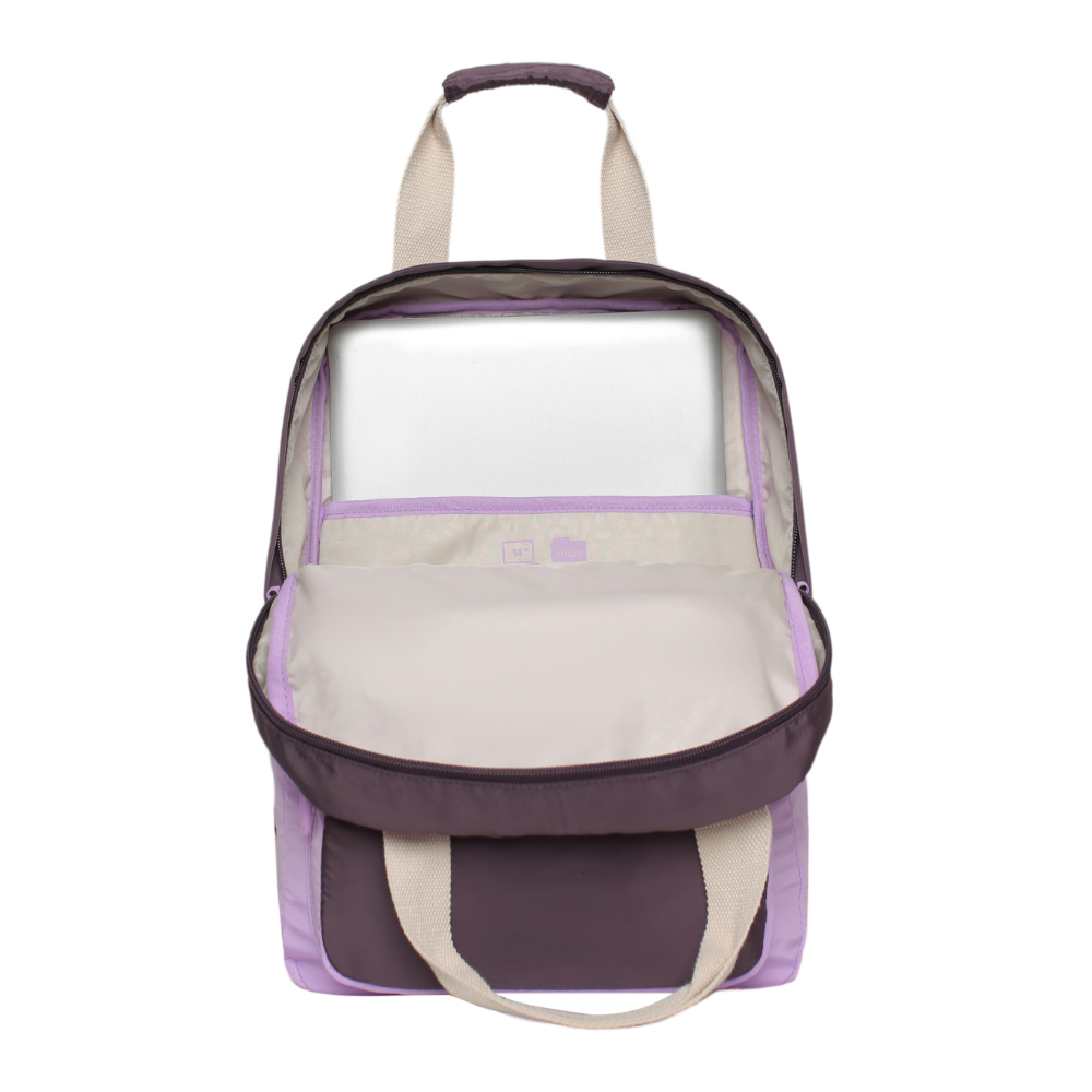 MOCHILA URBANA MUJER ELEMENT COLOR BLOCK LILA HEAD - 3