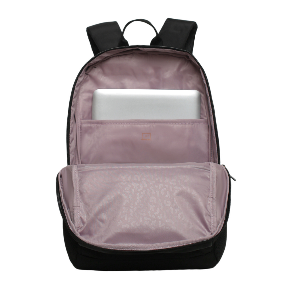 MOCHILA EJECUTIVA STINGER NEGRO ROSE GOLD HEAD - 3