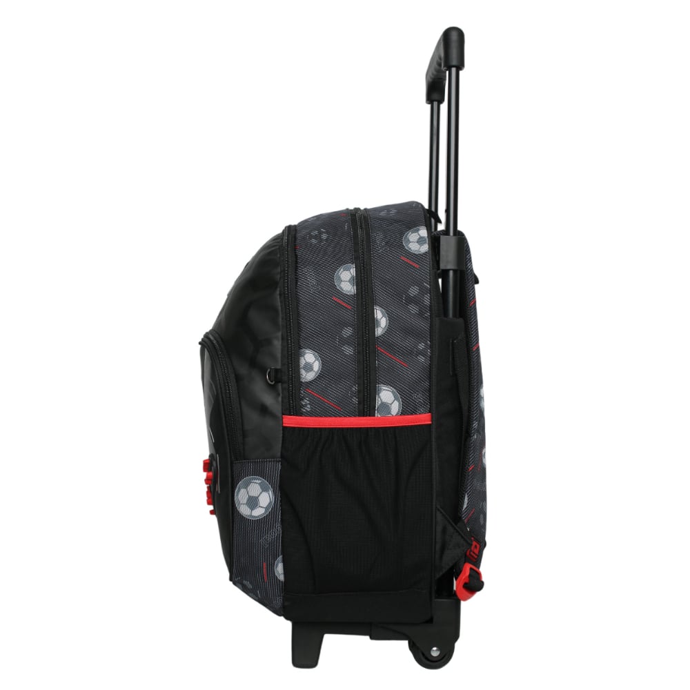 MOCHILA RUEDAS INFANTIL CHIPS FUTBOL NEGRO HEAD - 4