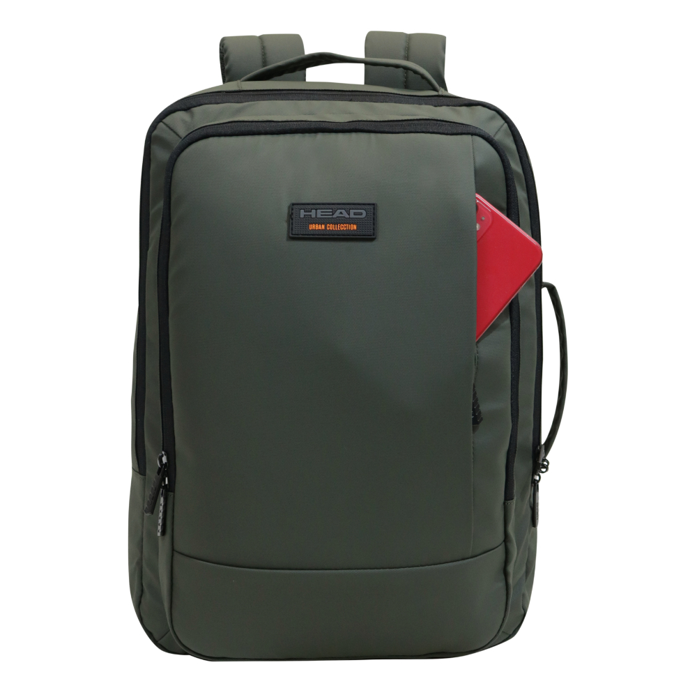 MOCHILA EJECUTIVA EXPANDIBLE TRIP REVERSE VERDE MILITAR HEAD - 3