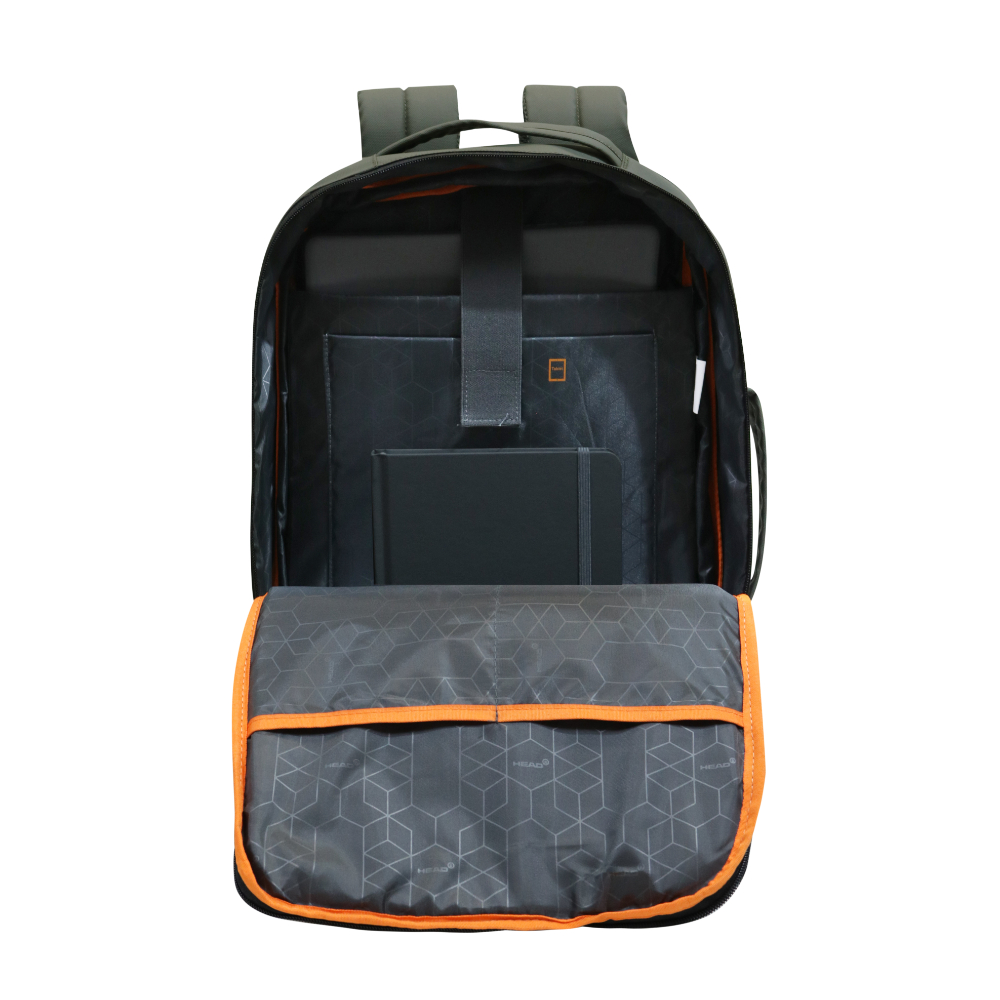 MOCHILA EJECUTIVA EXPANDIBLE TRIP REVERSE VERDE MILITAR HEAD - 5