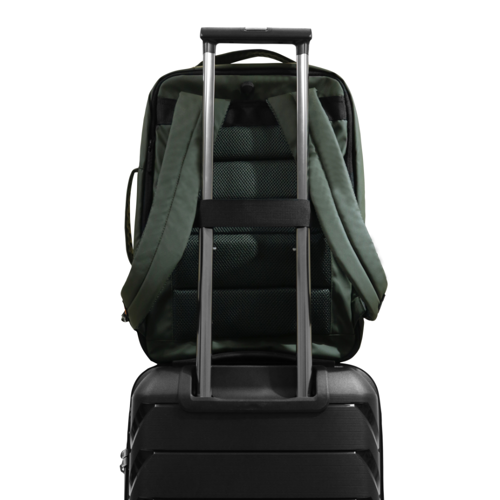 MOCHILA EJECUTIVA EXPANDIBLE TRIP REVERSE VERDE MILITAR HEAD - 7