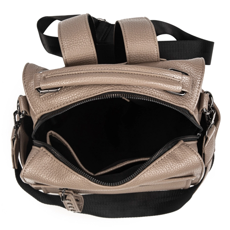 MOCHILA ELEANOR MEDIANA CAFE  CALU - 3