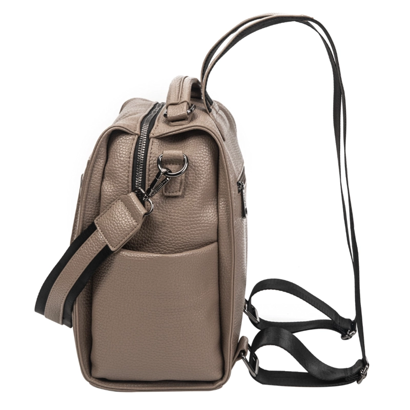 MOCHILA ELEANOR MEDIANA CAFE  CALU - 5