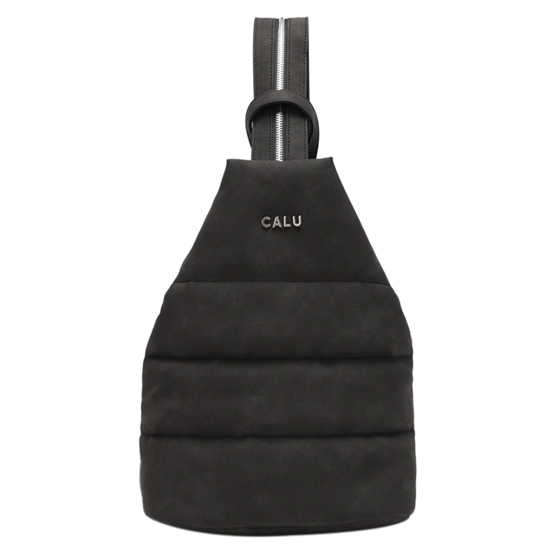 MOCHILA Y CROSSBODY AMELIE PU NEGRO CALU - 2