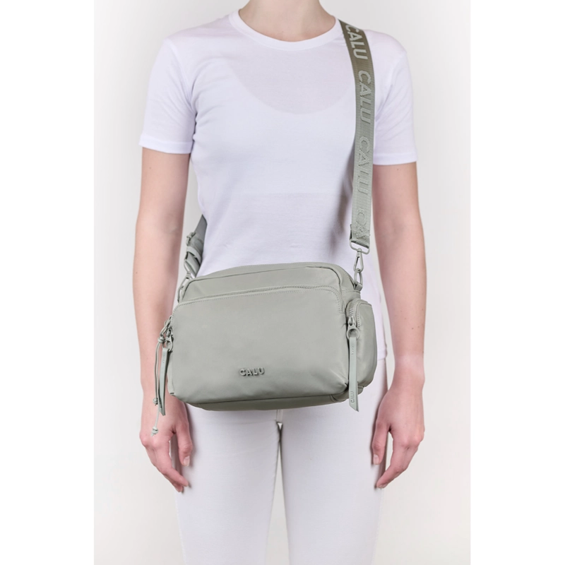CARTERA BANDOLERA NEW LAVANDA DUSTY VERDE CALU - 6