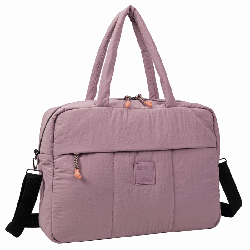 BOLSO DE VIAJE BEATRICE ACOLCHADO MALVA CALU - 1