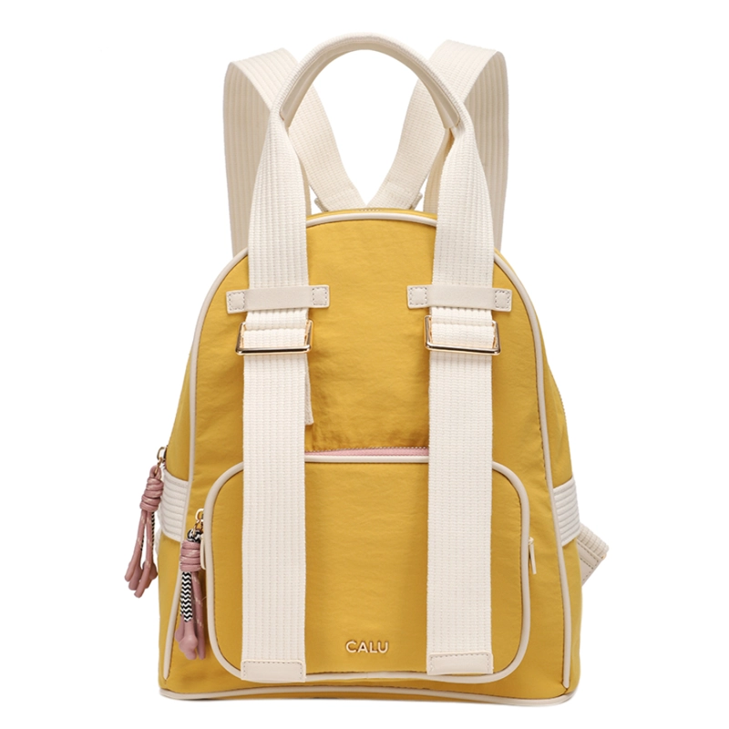 MOCHILA MUJER OPHELIA PASTEL MOSTAZA CALU - 2