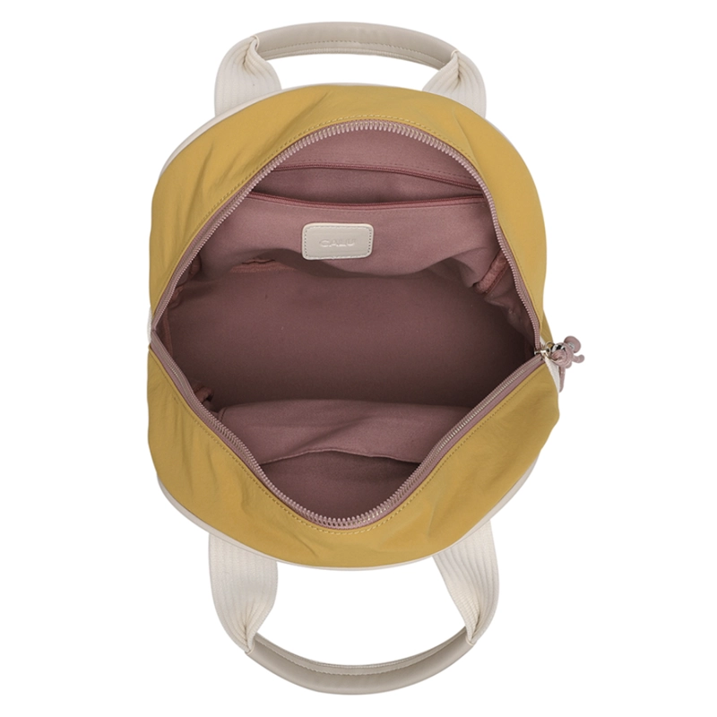 MOCHILA MUJER OPHELIA PASTEL MOSTAZA CALU - 3
