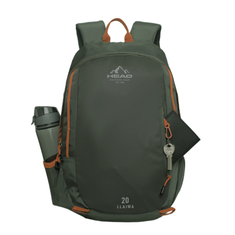 MOCHILA OUTDOOR CAMPING LLAIMA 20L VERDE HEAD - 2