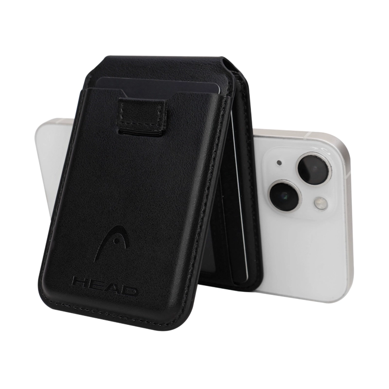 BILLETERA TARJETERO MAGNE TICO VANTAGE PREMIUM NEGRO HEAD - 6